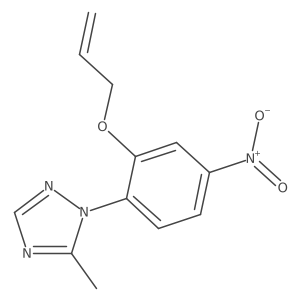 1-(2-(allyloxy)-4-nitrophenyl)-5-methyl-1H-1,2,4-triazole Structure