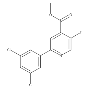 Methyl 2-(3,5-dichlorophenyl)-5-fluoroisonicotinate结构式
