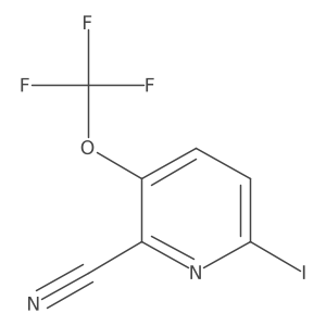 6-Iodo-3-(trifluoromethoxy)picolinonitrile Structure