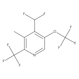 4-(Difluoromethyl)-3-methyl-5-(trifluoromethoxy)-2-(trifluoromethyl)pyridine结构式