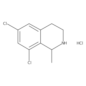 6,8-Dichloro-1-methyl-1,2,3,4-tetrahydroisoquinoline hydrochloride结构式