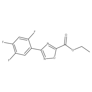 Ethyl 3-(2,4,5-trifluorophenyl)-1,2,4-oxadiazole-5-carboxylate Structure
