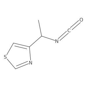 4-(1-Isocyanatoethyl)thiazole Structure