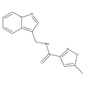 5-methyl-N-(pyrazolo[1,5-a]pyridin-3-ylmethyl)isoxazole-3-carboxamide Structure