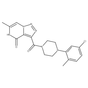 3-{[4-(5-chloro-2-methylphenyl)piperazin-1-yl]carbonyl}-6-methyl[1,2,3]triazolo[1,5-a]pyrazin-4(5H)-one Structure