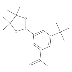 1-(3-(Tert-butyl)-5-(4,4,5,5-tetramethyl-1,3,2-dioxaborolan-2-yl)phenyl)ethanone Structure