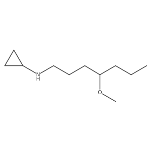 Cyclopropyl-(4-methoxy-heptyl)-amine结构式
