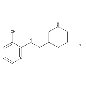 2-((Piperidin-3-ylmethyl)amino)pyridin-3-ol hydrochloride Structure