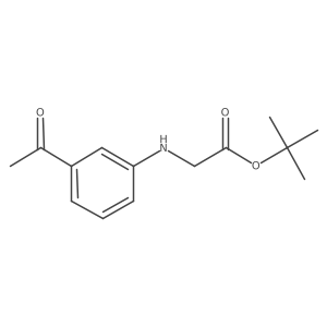Tert-butyl 2-(3-acetylanilino)acetate Structure