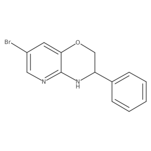 7-Bromo-3-phenyl-3,4-dihydro-2H-pyrido[3,2-B][1,4]oxazine结构式