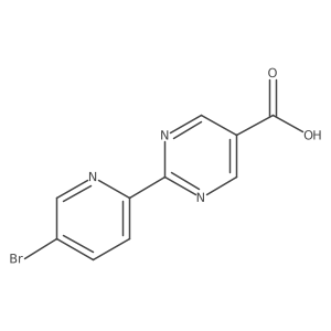 2-(5-Bromopyridin-2-YL)pyrimidine-5-carboxylic acid结构式