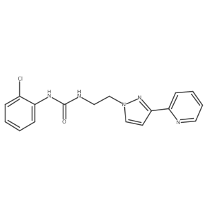 1-(2-chlorophenyl)-3-(2-(3-(pyridin-2-yl)-1H-pyrazol-1-yl)ethyl)urea Structure