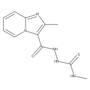 N-methyl-2-[(2-methylimidazo[1,2-a]pyridin-3-yl)carbonyl]hydrazinecarbothioamide结构式