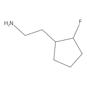2-(2-Fluorocyclopentyl)ethan-1-amine结构式
