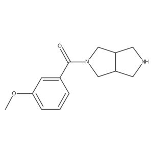 (Hexahydropyrrolo[3,4-c]pyrrol-2(1H)-yl)(3-methoxyphenyl)methanone结构式