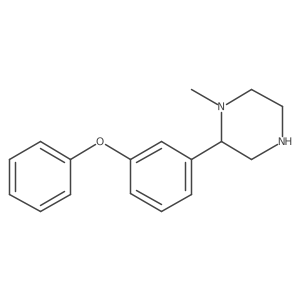 1-Methyl-2-(3-phenoxyphenyl)piperazine结构式