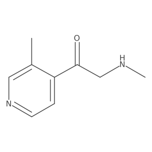 2-(Methylamino)-1-(3-methylpyridin-4-yl)ethan-1-one Structure