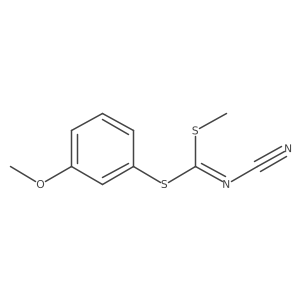 (3-Methoxyphenyl) methyl cyanocarbonimidodithioate Structure