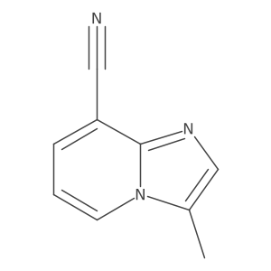 3-Methylimidazo[1,2-a]pyridine-8-carbonitrile结构式