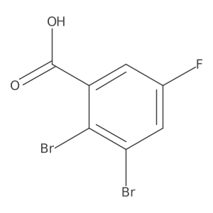 2,3-Dibromo-5-fluorobenzoic acid结构式