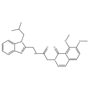 2-(7,8-dimethoxy-1-oxophthalazin-2(1H)-yl)-N-{[1-(2-methylpropyl)-1H-benzimidazol-2-yl]methyl}acetamide Structure