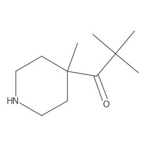 2,2-Dimethyl-1-(4-methylpiperidin-4-yl)propan-1-one Structure