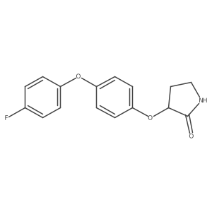 3-[4-(4-Fluoro-phenoxy)-phenoxy]-pyrrolidin-2-one结构式