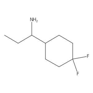 1-(4,4-Difluorocyclohexyl)propan-1-amine结构式