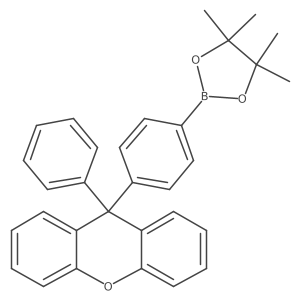 4,4,5,5-Tetramethyl-2-(4-(9-phenyl-9H-xanthen-9-yl)phenyl)-1,3,2-dioxaborolane Structure