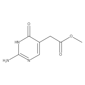 Methyl 2-(2-amino-6-oxo-1,6-dihydropyrimidin-5-yl)acetate结构式