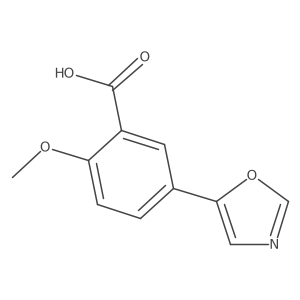 2-Methoxy-5-(1,3-oxazol-5-yl)benzoic acid结构式