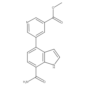 Methyl 5-(7-carbamoyl-1H-indol-4-yl)nicotinate Structure