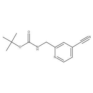 tert-butyl N-[(4-cyano-2-pyridyl)methyl]carbamate Structure