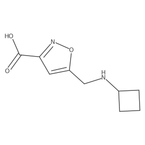 5-[(Cyclobutylamino)methyl]-1,2-oxazole-3-carboxylic acid Structure