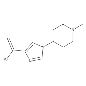 1-(1-Methylpiperidin-4-yl)-1H-imidazole-4-carboxylic acid结构式