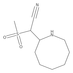 2-(Azocan-2-yl)-2-methanesulfonylacetonitrile结构式