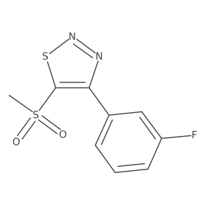 4-(3-Fluorophenyl)-5-(methylsulfonyl)-1,2,3-thiadiazole Structure