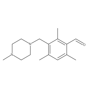 2,4,6-Trimethyl-3-[(4-methylpiperazin-1-yl)methyl]benzaldehyde结构式