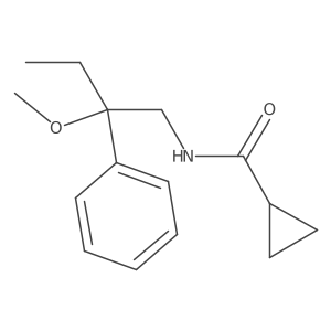 N-(2-methoxy-2-phenylbutyl)cyclopropanecarboxamide结构式