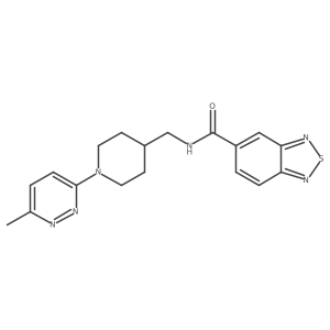 N-((1-(6-methylpyridazin-3-yl)piperidin-4-yl)methyl)benzo[c][1,2,5]thiadiazole-5-carboxamide结构式