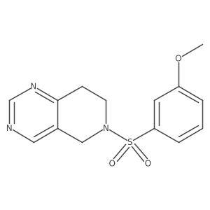 6-((3-Methoxyphenyl)sulfonyl)-5,6,7,8-tetrahydropyrido[4,3-d]pyrimidine Structure