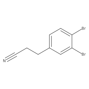3-(3,4-Dibromophenyl)propanenitrile Structure