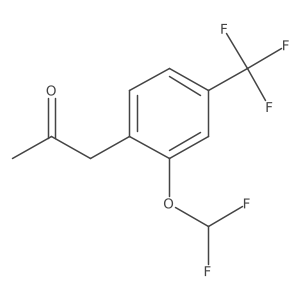 1-(2-(Difluoromethoxy)-4-(trifluoromethyl)phenyl)propan-2-one结构式