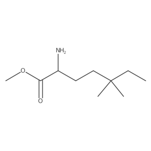 Methyl 2-amino-5,5-dimethylheptanoate结构式