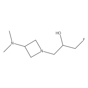 1-[3-(Dimethylamino)azetidin-1-yl]-3-fluoropropan-2-ol结构式