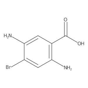 2,5-Diamino-4-bromobenzoic acid Structure