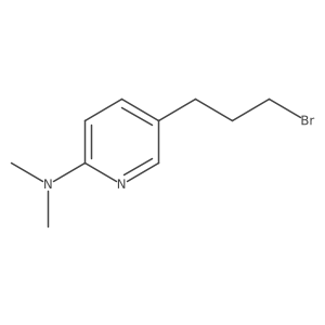 5-(3-bromopropyl)-N,N-dimethylpyridin-2-amine Structure