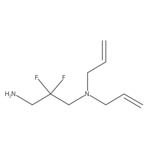 (3-Amino-2,2-difluoropropyl)bis(prop-2-en-1-yl)amine结构式