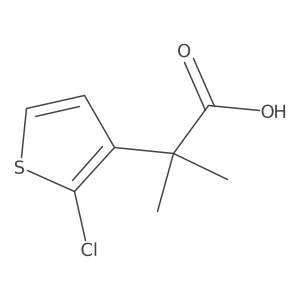 2-(2-Chlorothiophen-3-yl)-2-methylpropanoic acid结构式