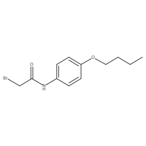2-Bromo-N-(4-butoxyphenyl)acetamide结构式